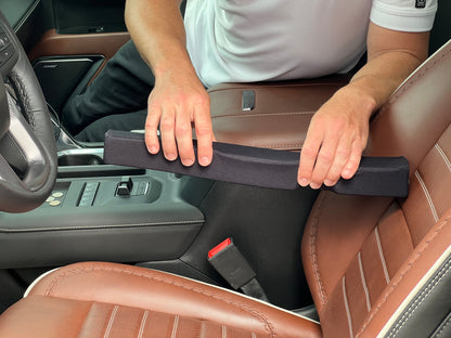 GAP GUARD -  Patented Car Seat Gap Filler - Insert Between The Seat and Center Console - Secure Universal Fit Driver and Passenger Side - As Seen On TV - Set of 2 (Automotive Fabric)