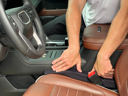 GAP GUARD -  Patented Car Seat Gap Filler - Insert Between The Seat and Center Console - Secure Universal Fit Driver and Passenger Side - As Seen On TV - Set of 2 (Automotive Fabric)