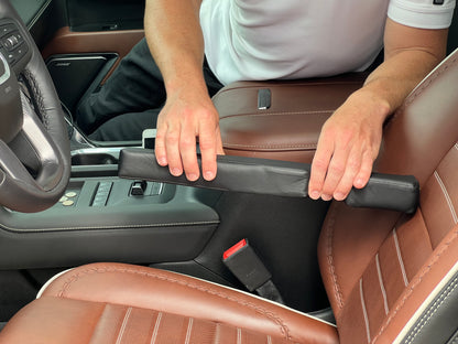 GAP GUARD - Patented Car Seat Gap Filler - Insert Between The Seat and Center Console - Universal Fit Driver and Passenger Side - Set of 2 (Automotive Leather)