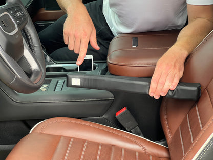 GAP GUARD - Patented Car Seat Gap Filler - Insert Between The Seat and Center Console - Universal Fit Driver and Passenger Side - Set of 2 (Automotive Leather)